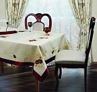 Скатерть с вышивкой «Романтика» (полиэстер, размер 150х220 см), в ассортименте