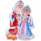 Плакат «Дед Мороз с внучкой»