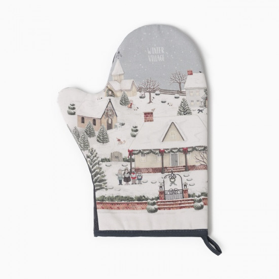 Варежка-прихватка «Winter village»