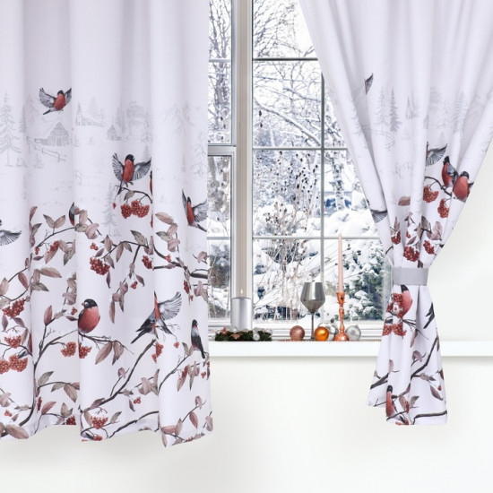 Комплект штор для кухни с подхватами «Winter season»