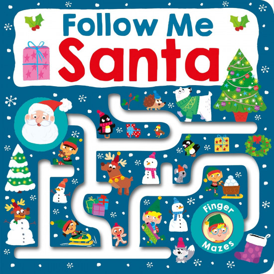 Maze Book. Follow Me Santa