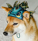синий