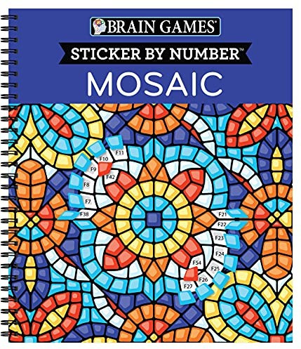 Brain Games. Sticker by Number. Mosaic