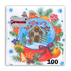 Набор салфеток бумажных «Снежный шар»