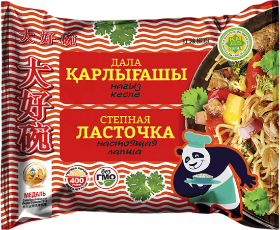 Лапша быстрого приготовления со вкусом говядины «Ласточка. Қарлығаш»