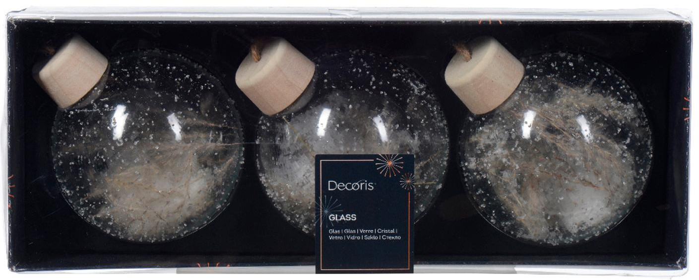 Набор новогодних подвесных украшений «Сухоцветы и снег» | Decoris