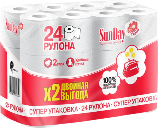 Туалетная бумага «SunDay»
