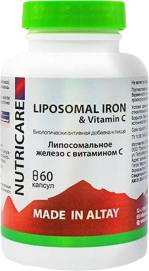 Комплекс витаминов «Liposomal iron & Vitamin C»
