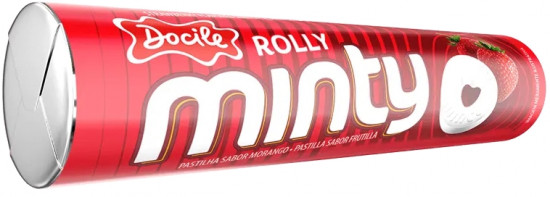 Драже «Rolly minty strawberry. Мятная клубника»