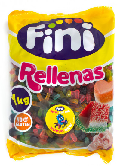 Мармелад жевательный «Pulpo Pintalenguas Rellenas. Пектиновые 3Д осьминоги»