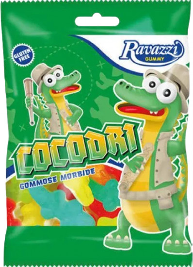 Мармелад жевательный со вкусом фруктов «Cocodri. Крокодилы»