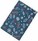 Полотенце декоративное «Шишки синий»