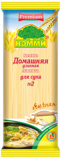 Лапша яичная длинная «Домашняя №2»