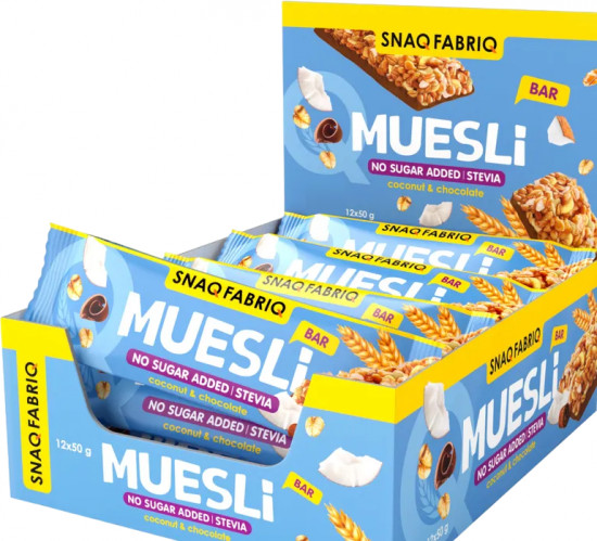 Набор батончиков-мюсли Muesli «Кокос и шоколад»