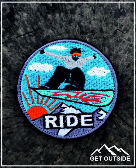Шеврон «Snowboard RIDE. Покатайся на борде»