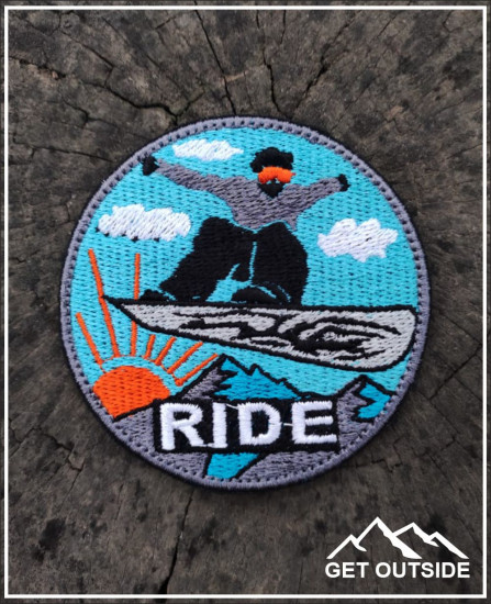 Шеврон «Snowboard RIDE. Покатайся на борде»