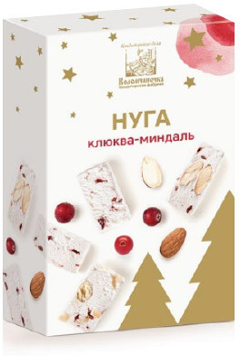 Нуга мягкая «Клюква-миндаль»