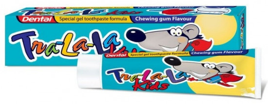 Зубная паста детская «Dental kids tra-la-la chewing gum»