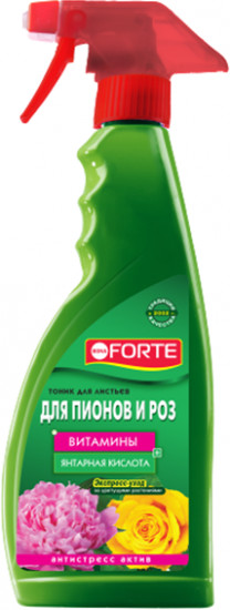Тоник-спрей для пионов, роз и цветущих растений