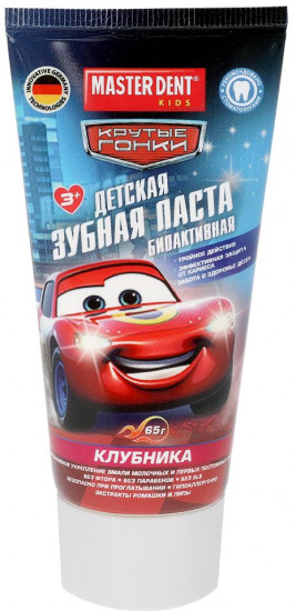 Паста зубная детская «Крутые гонки. Клубника»