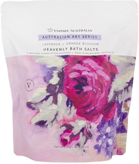 Соль для ванны с маслами лаванды и цветков апельсина «Lavender & Orange blossom»