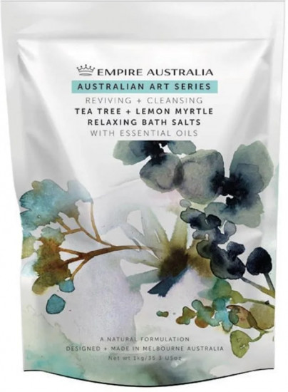 Соль для ванны с маслами чайного дерева и лимонного мирта «Tea tree & Lemon Myrtle»