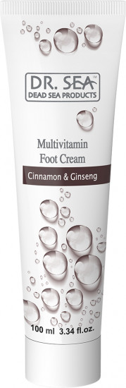 Крем для ног с экстрактом корицы и женьшеня «Multivitamin foot cream»