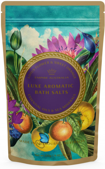 Соль для ванны с маслами лотоса и апельсина «Lotus flower & Sweet orange»