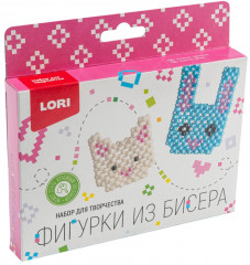 Набор для создания фигурок из бисера «Котёнок, зайчонок»