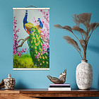 Алмазная мозаика «Пара павлинов в саду»