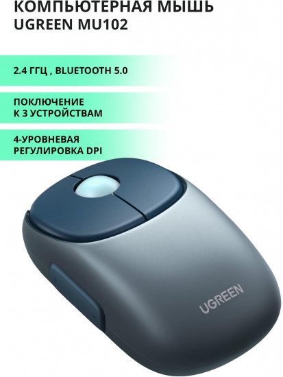 Беспроводная оптическая мышь Ugreen MU102 FUN+