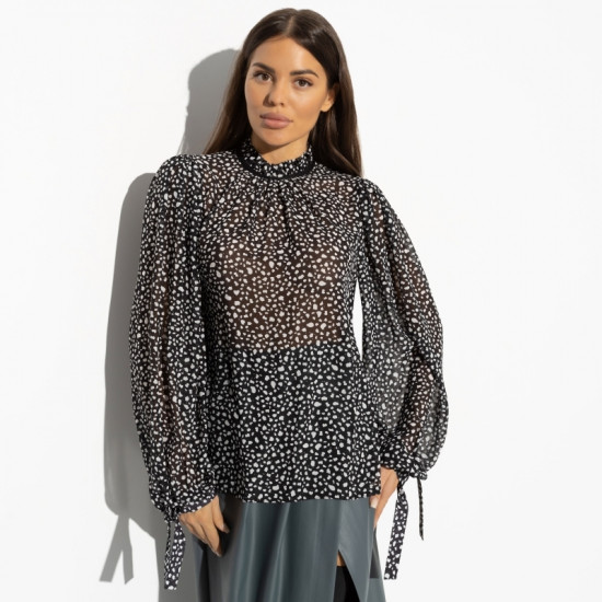 Блуза женская с объемными рукавами Изящный гламур