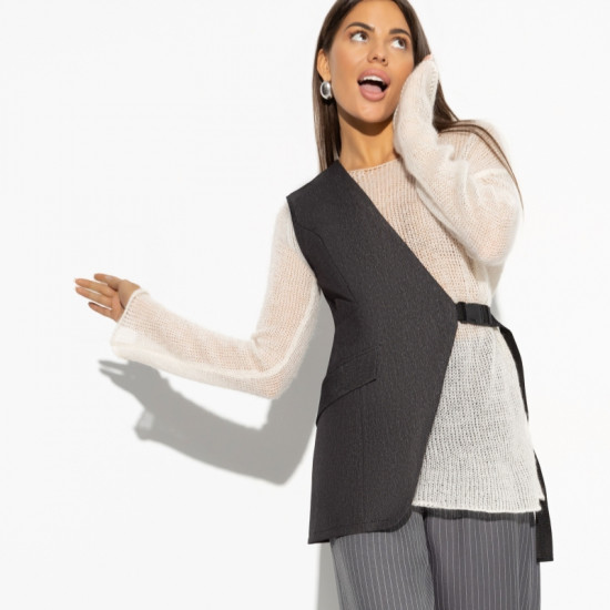 Жилет женский ассиметричного кроя Стильное повышение