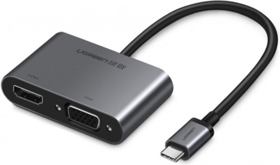 Переходник Ugreen USB Type-C - HDMI/VGA