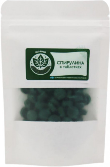 Спирулина прессованная в таблетках