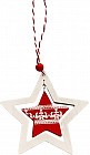 Подвеска ёлочная «Звезда со скандинавским узором»