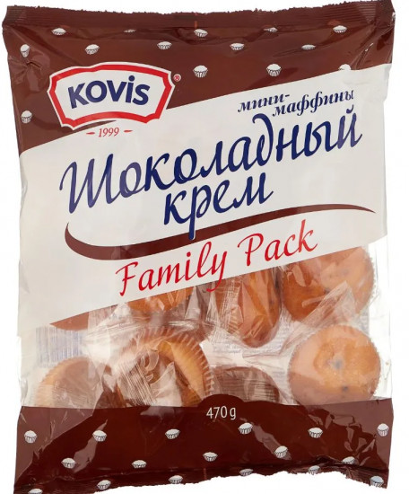 Мини-маффины с начинкой «Шоколадный крем»