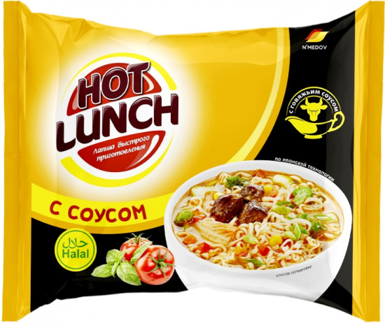 Лапша быстрого приготовления c говяжьим соусом