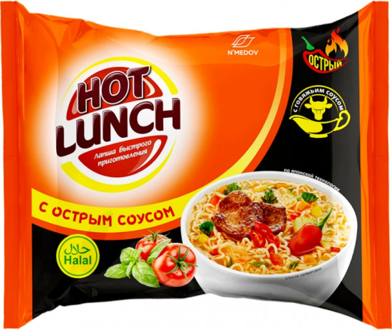Лапша быстрого приготовления c острым говяжьим соусом