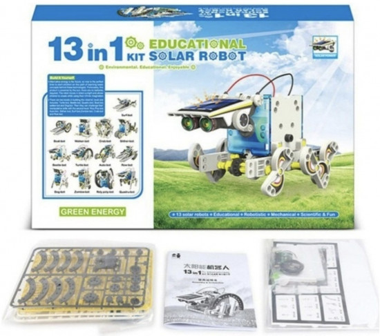Конструктор на солнечных батареях 13 в 1 «Solar Robot Kit»