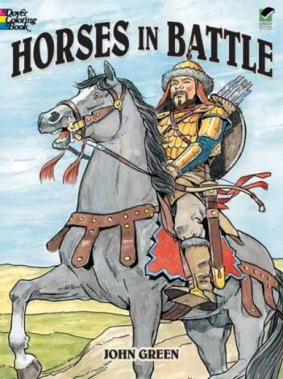 Horses in Battle Coloring Book