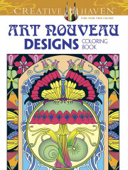 Creative Haven Art Nouveau Designs Collection Coloring Book