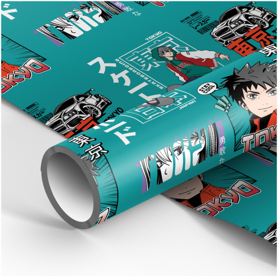 Бумага упаковочная «Anime boy»