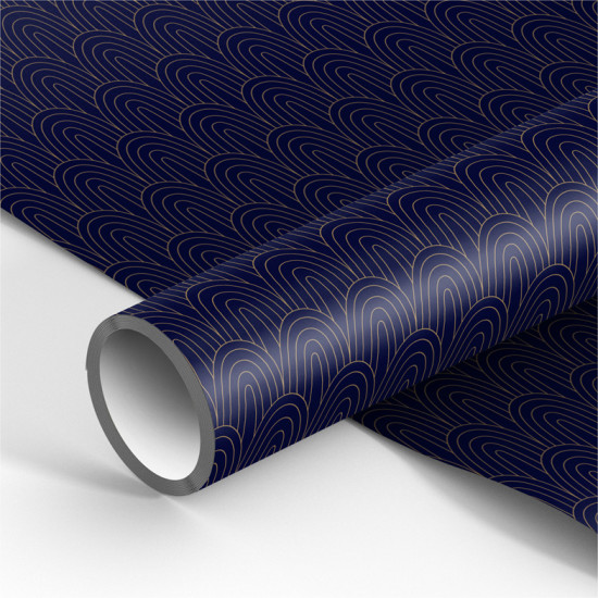 Бумага упаковочная «Dark blue»