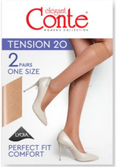 Гольфы женские "Tension" (shade, 20 Den), 2 пары