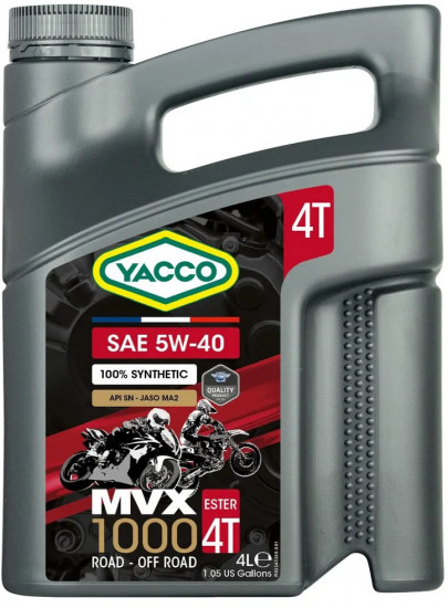 Масло моторное синтетическое «MVX 1000 4T 5W-40»