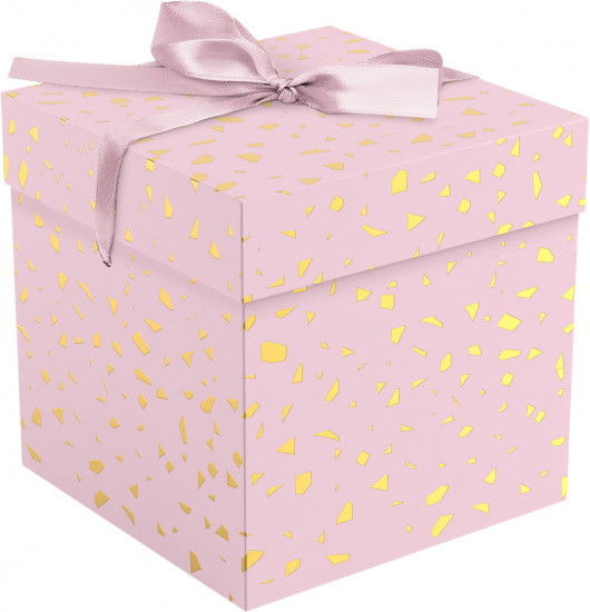 Коробка складная подарочная «Pink terrazzo»