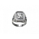Кольцо «Грифон» (покрытие - черненое серебро)
