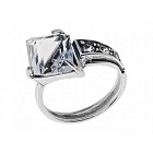 Кольцо «Куб» (покрытие - черненое серебро)