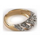 Кольцо «Джулия» (покрытие - позолота с родированием)